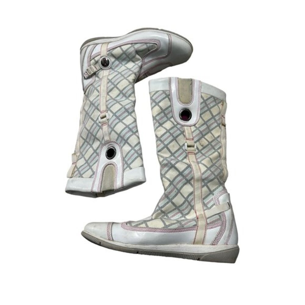 Timberland Multicolored Flat Winter Boots Genuine Leather Upper Size 5.5